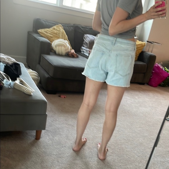 Old Navy Light Blue Jean Shorts - Picture 2 of 5